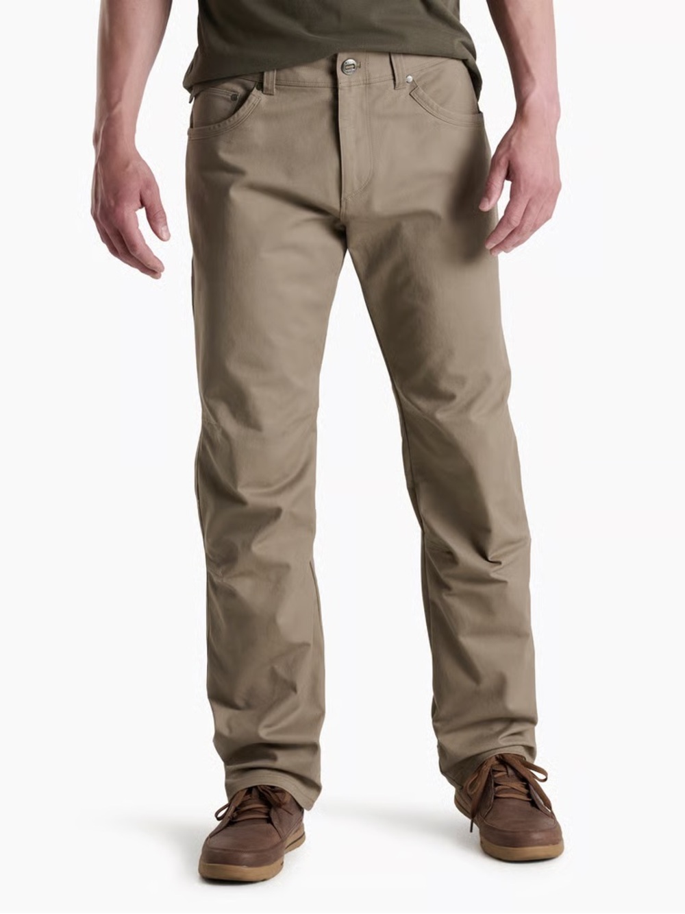 KUHL Ryder Men’s Canvas Pants Patina Size 35 Regular Fit Straight Leg Hiking